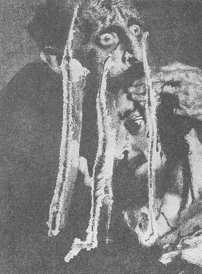 И. Е. Репин. Иван Грозный и сын его Иван. (Ранение картины. Фото 1912 г.)